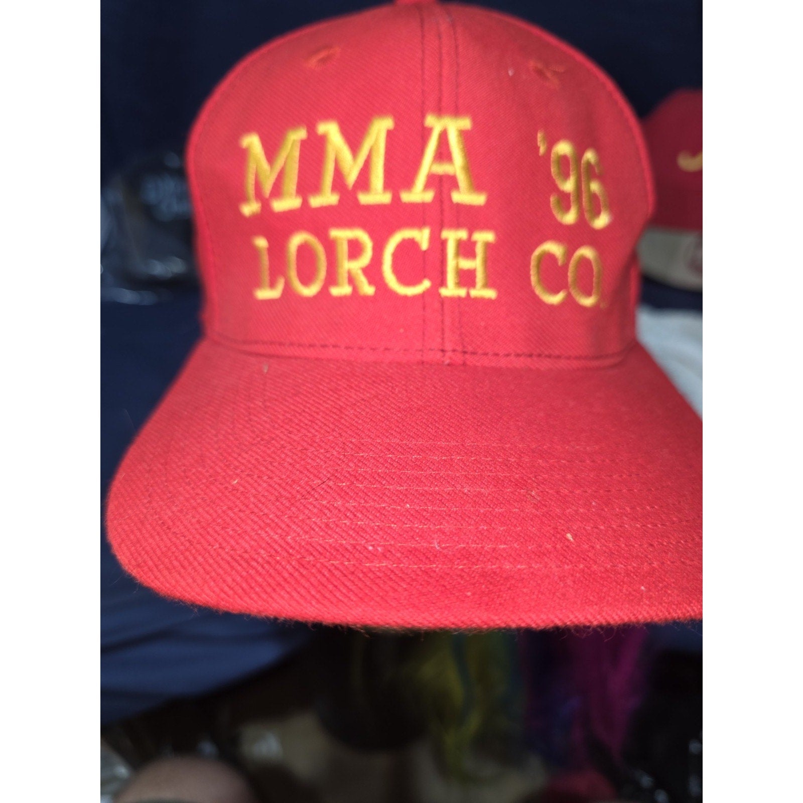 Vintage 1996 LORCH MMA Welding Industrial Snapback Hat Fabrication / Fab Retro