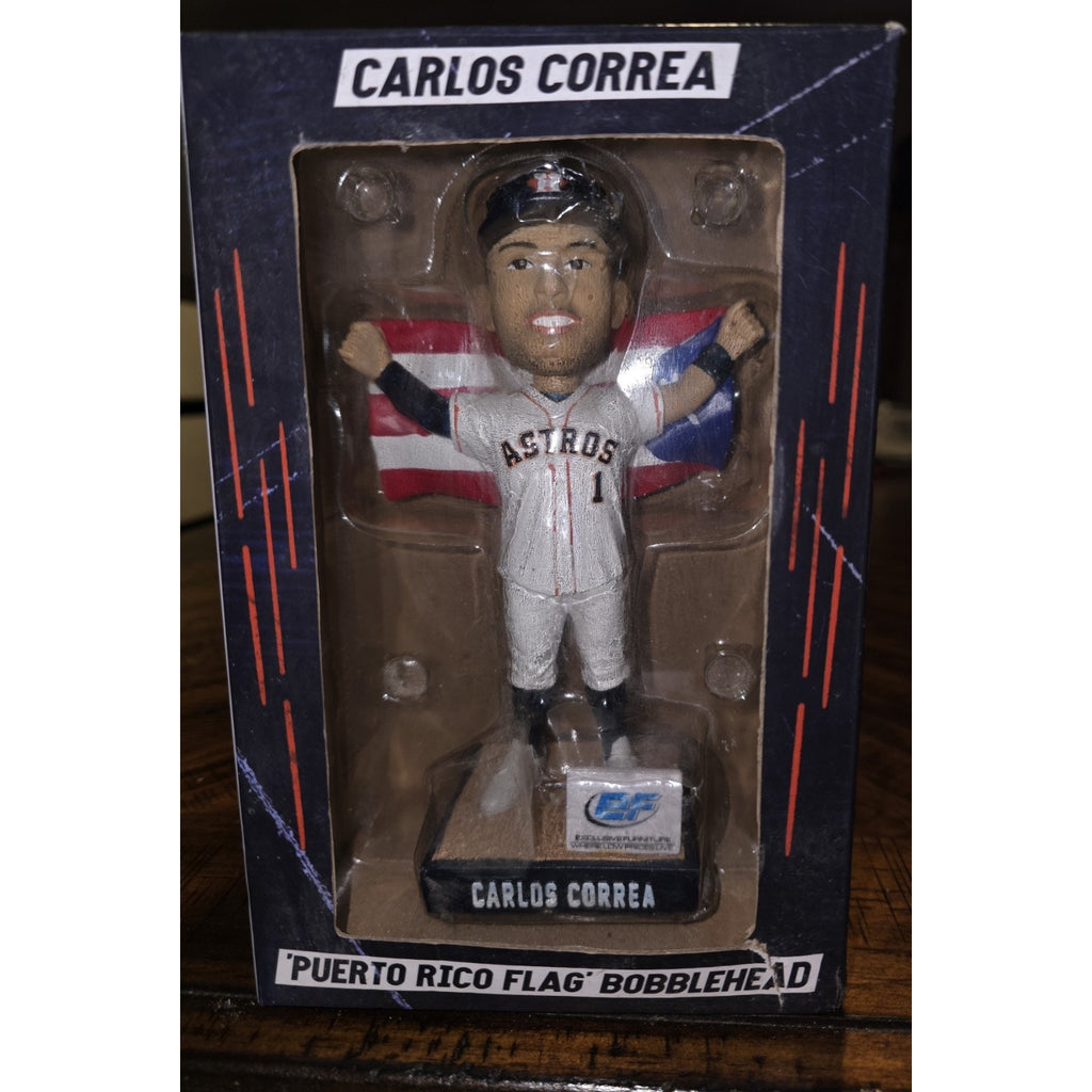 Houston Astros Carlos Correa Collectible 'Puerto Rico Flag' Bobblehead "2019"