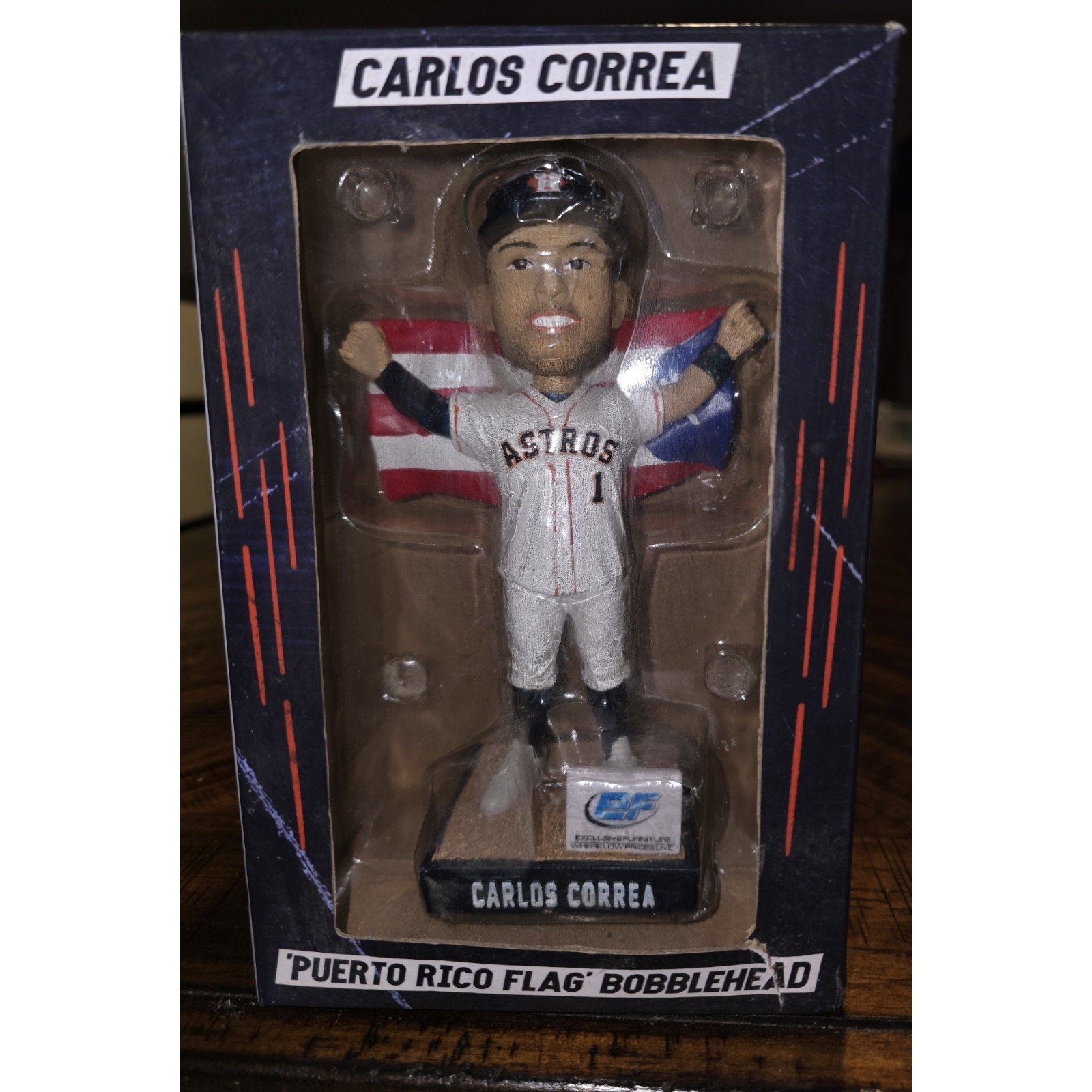 Houston Astros Carlos Correa Collectible 'Puerto Rico Flag' Bobblehead "2019"