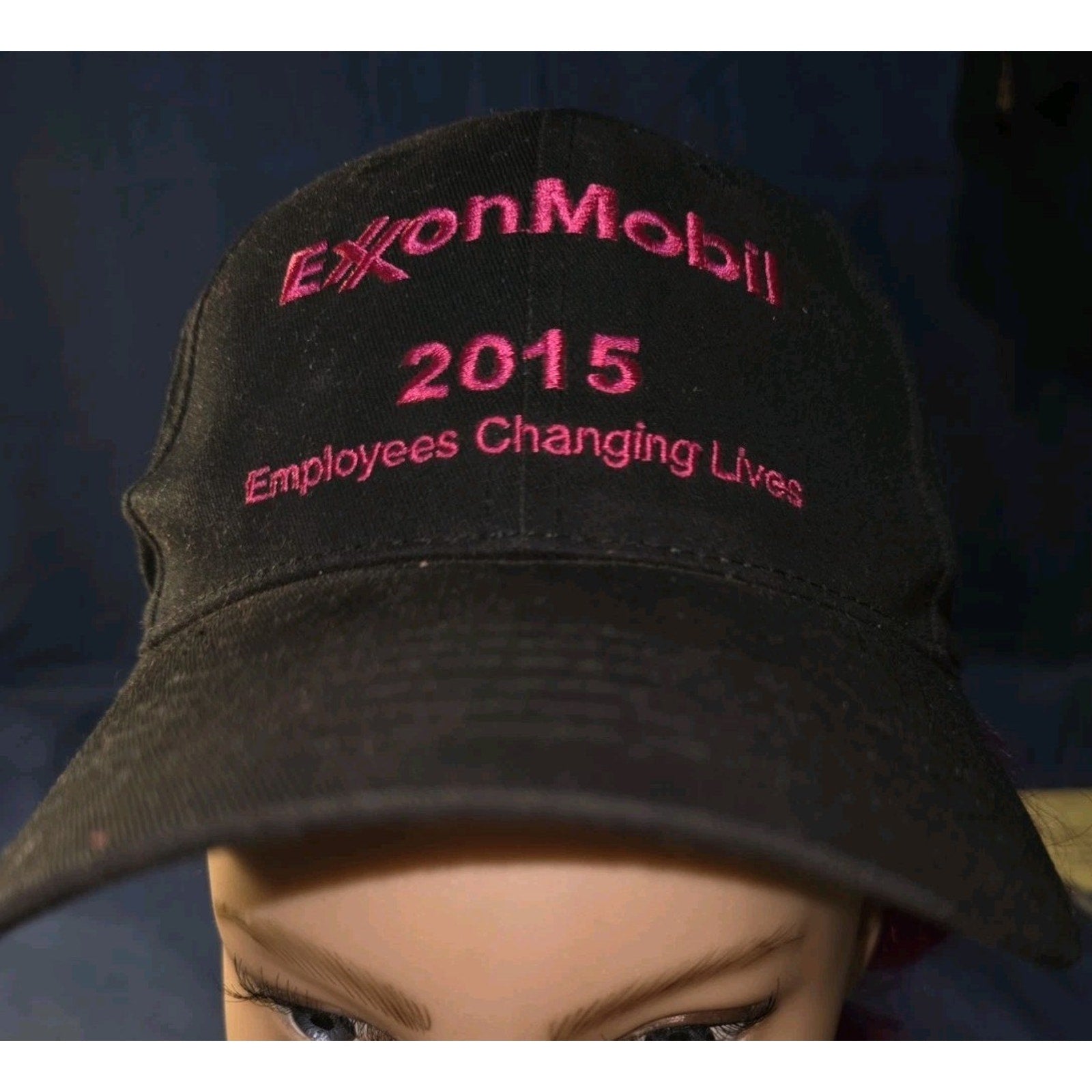 ExxonMobil United Way Hat Employees Changing Lives Pink Pegasus Black Free Ship