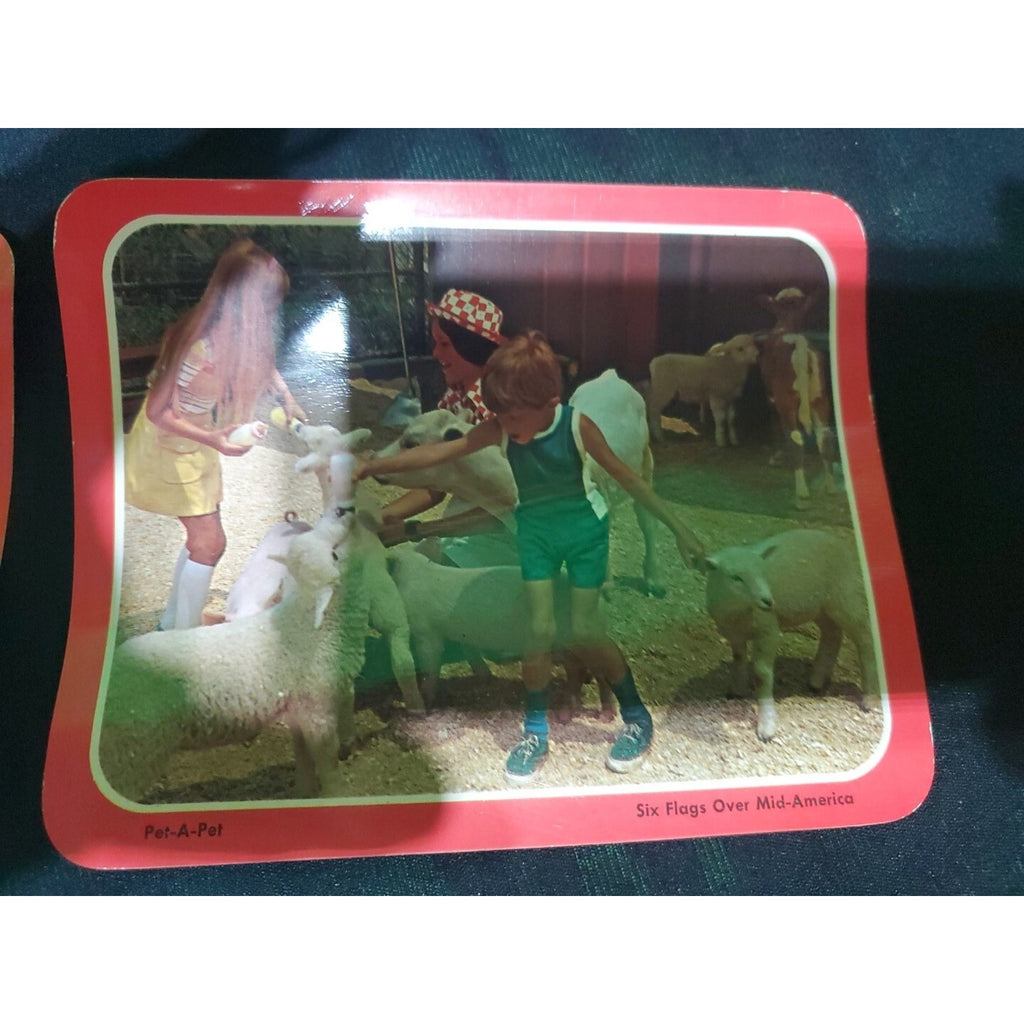 Vintage Lot Of 3 Six Flags Over Mid America Eureka Missouri Unposted Postcard