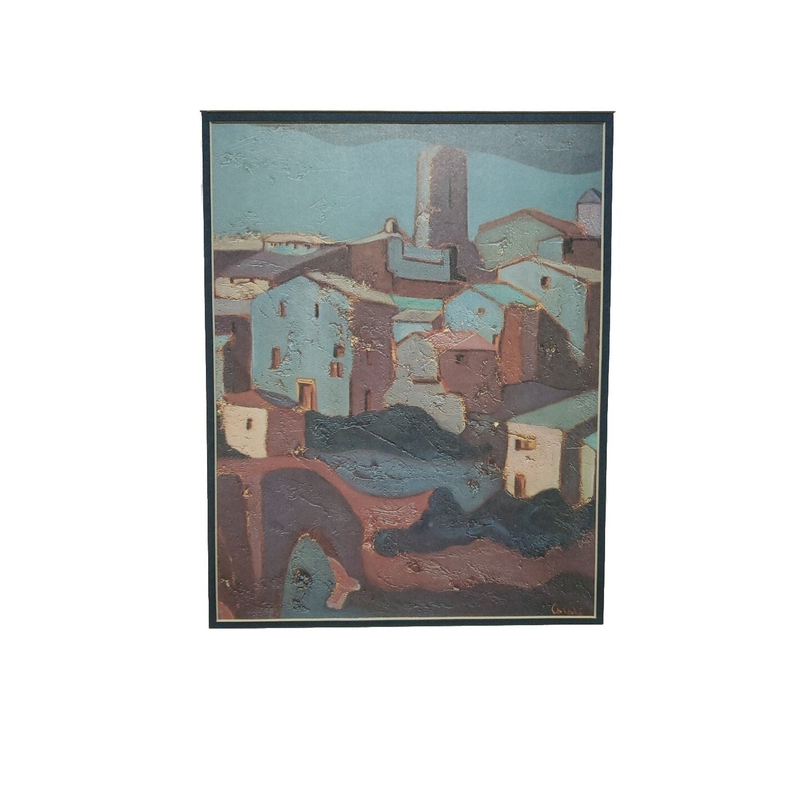 Amadeu Casals 1930"s Sun & Shade Lithoograph Matted