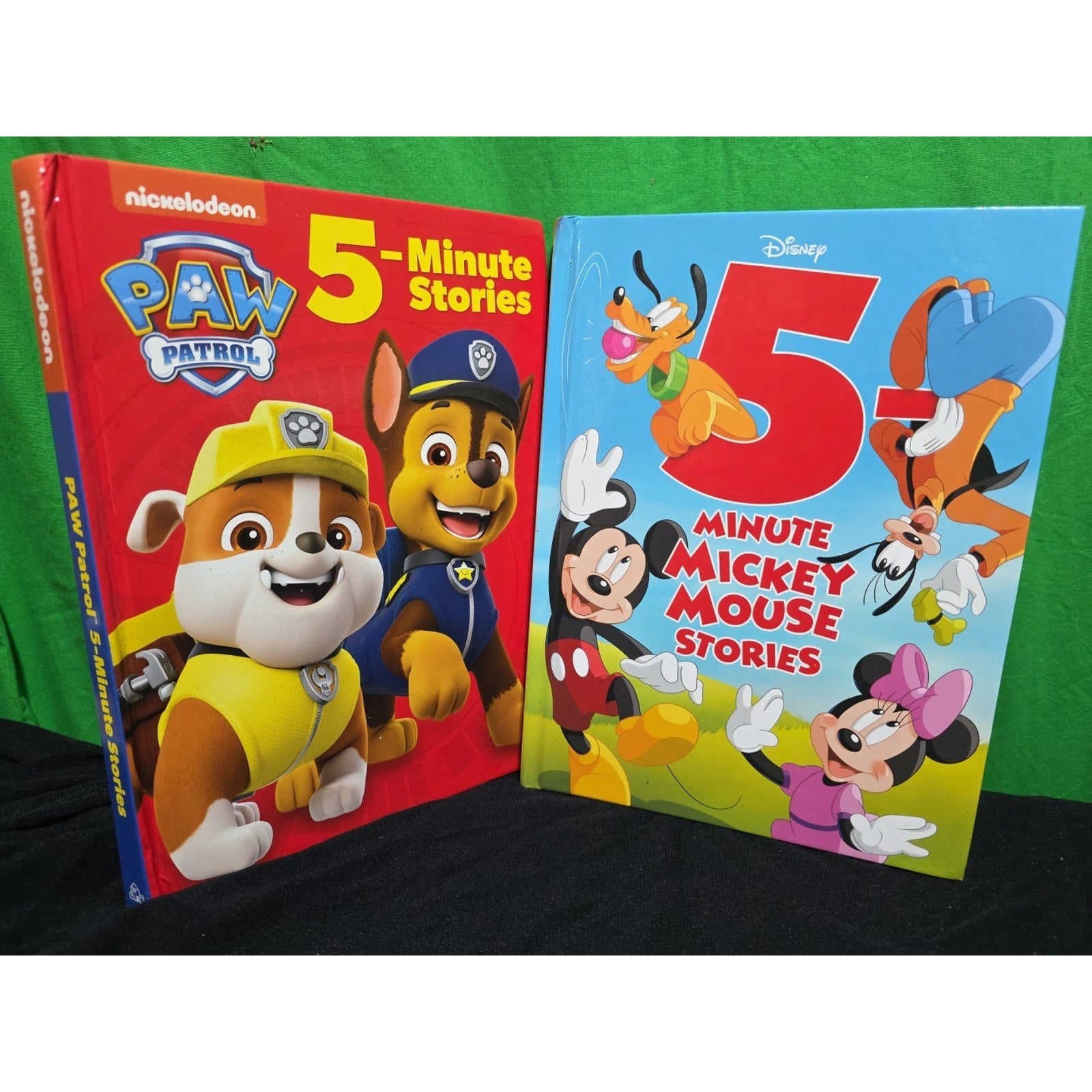 5-Minute Stories Mickey Mouse & Paw Patrol Books - Hardcover Good Condition