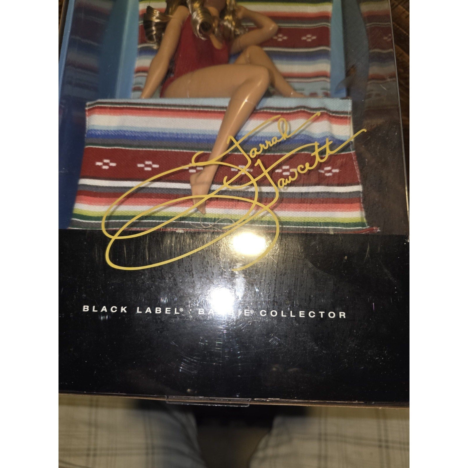 Farrah Fawcett Barbie Doll New Black Label Collector Edition New 2010