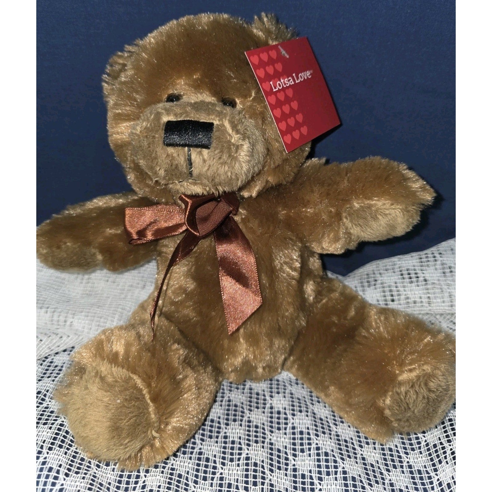 Anico Lotsa Love Meet Sweet Honee White Teddy Bear Plush Stuffed Animal 8.5" Nwt