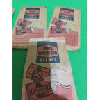 VTG Lot Big Bonus Savings Stamp Books With Stamps VTG 1960"s Houston TX