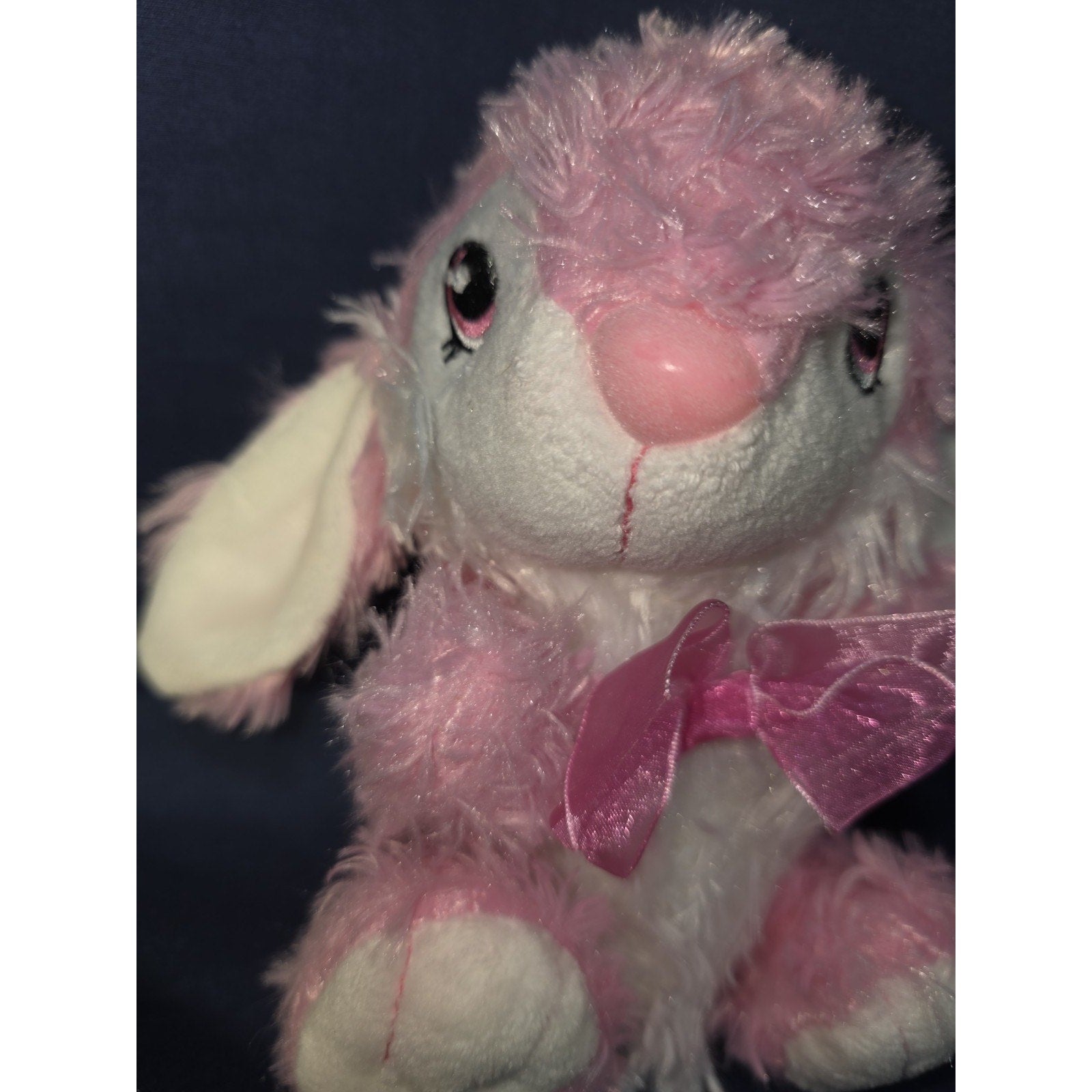 Dan Dee Super Soft Rabbit Plush 8” Collectors Choice Pink Stuffed Toy Free Ship