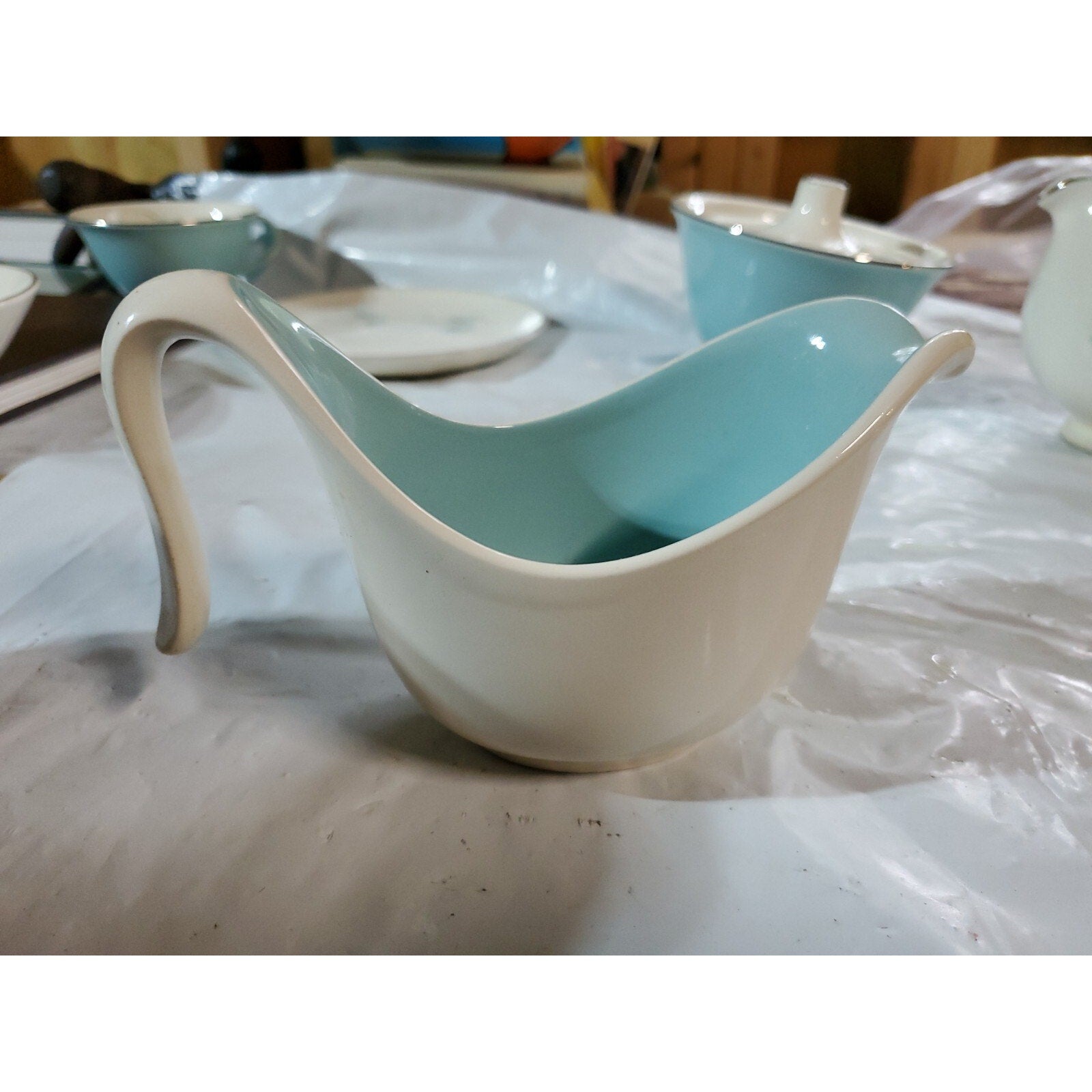 Vintage Smith & Taylor Boutonniere Ever Yours Creamer Server Gravy Boat