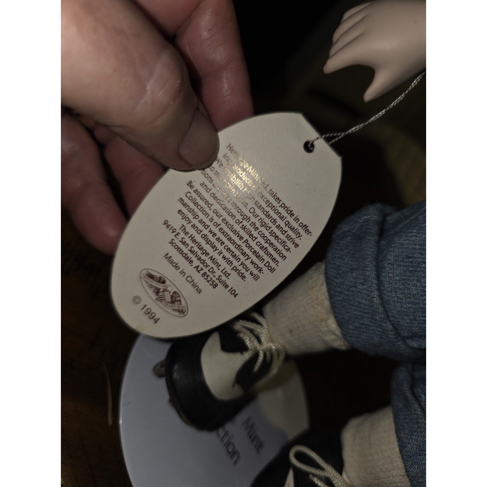 Vintage 1994 Heritage Mint Lasting Impressions Doll Collectible 15 Rolling Skate