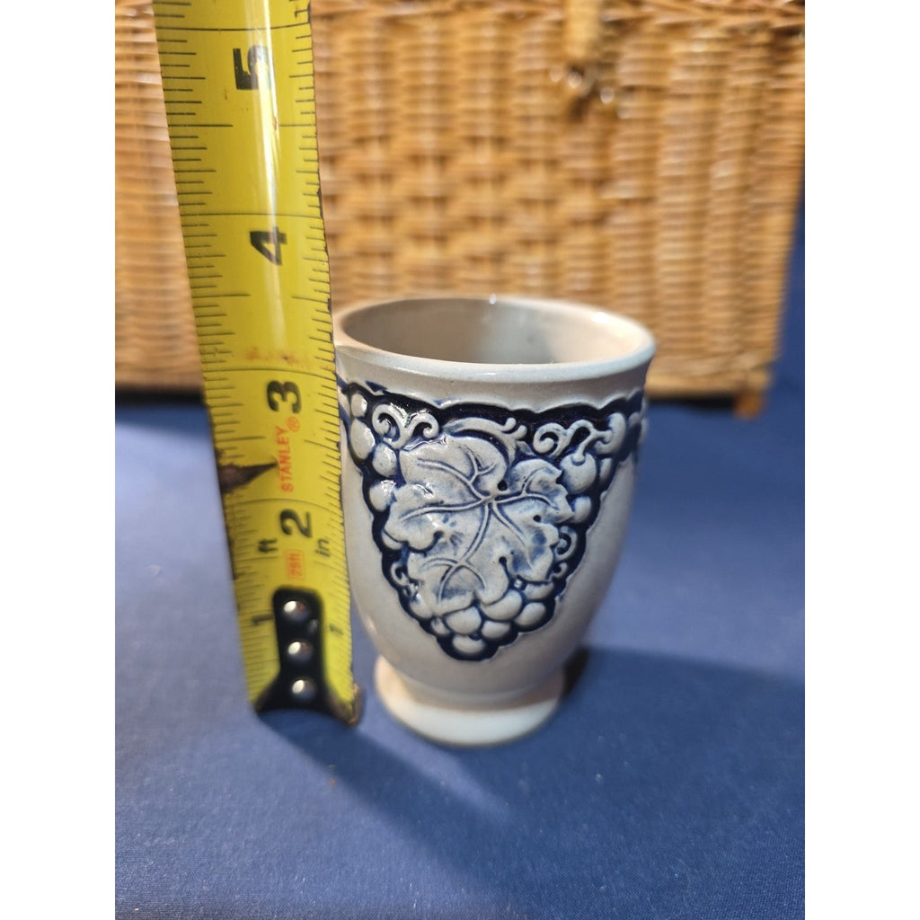 Vintage West German Salt Glazed Stoneware Wine Cup Goblet