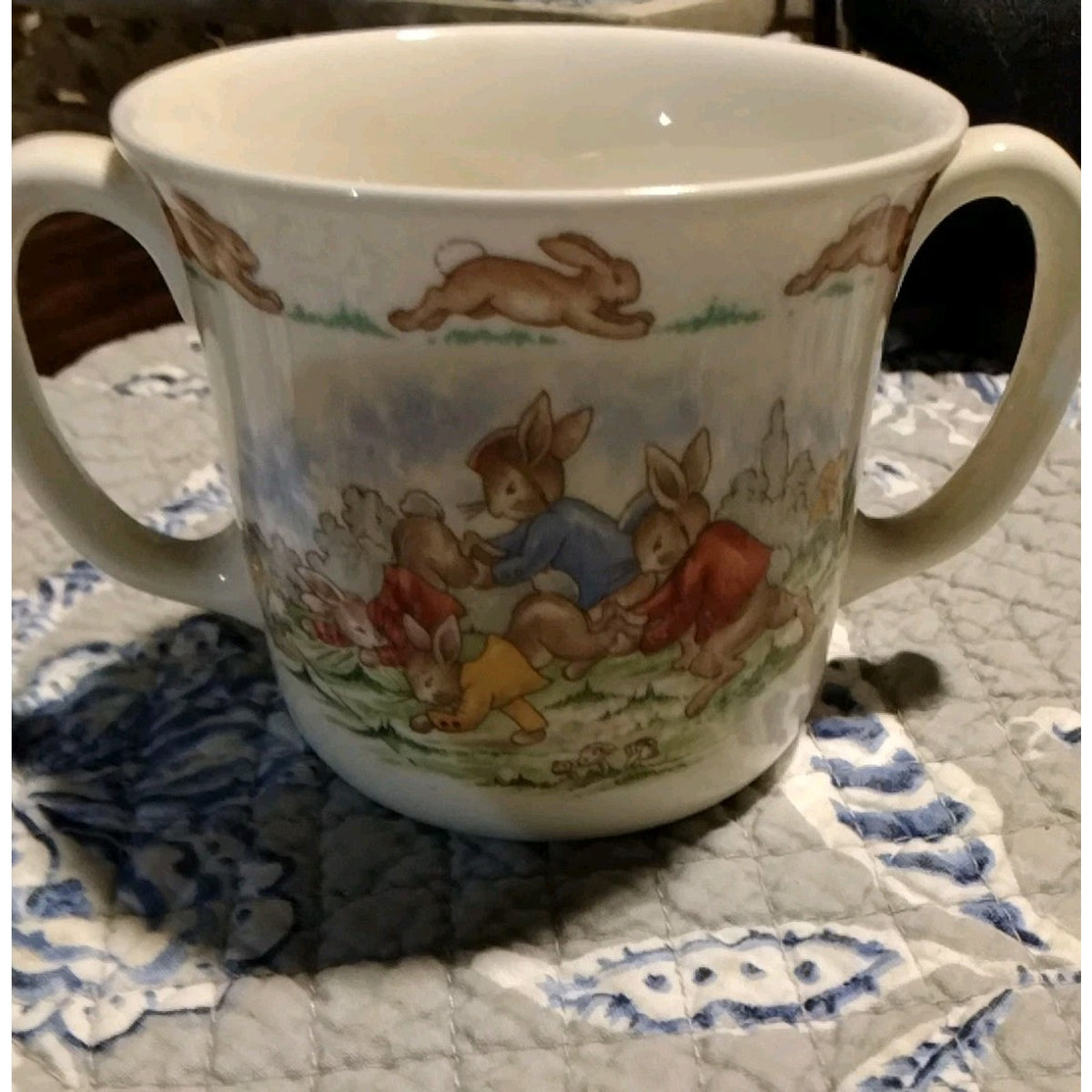 1936 Royal Doulton Bunnykins Fine Bone China Children Mug Two Handled