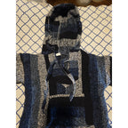 Hoodie Poncho Shirt Pull-over Child Sz 4vfrom Mexico Blue & White