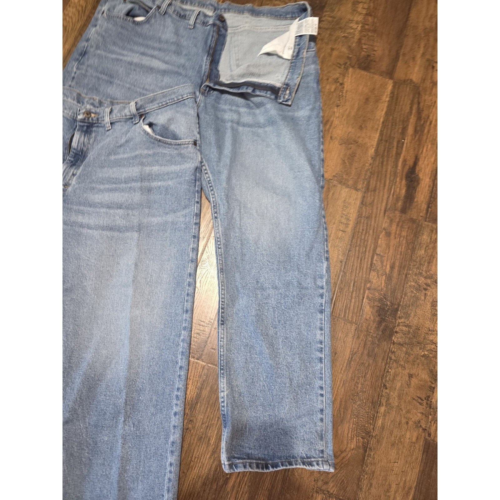 Lot Of 2 Wrangler Relaxed Fit Blue Denim Jeans Men's 44x32 Casual Workwear
