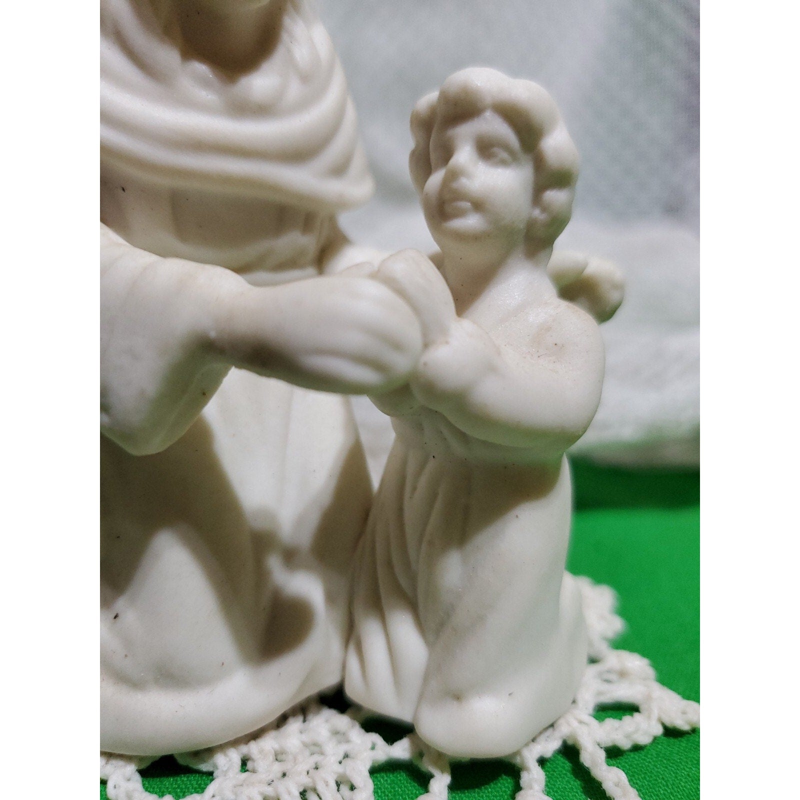 Porcelain Jesus Childs Prayer Figurine Kneeling Vintage