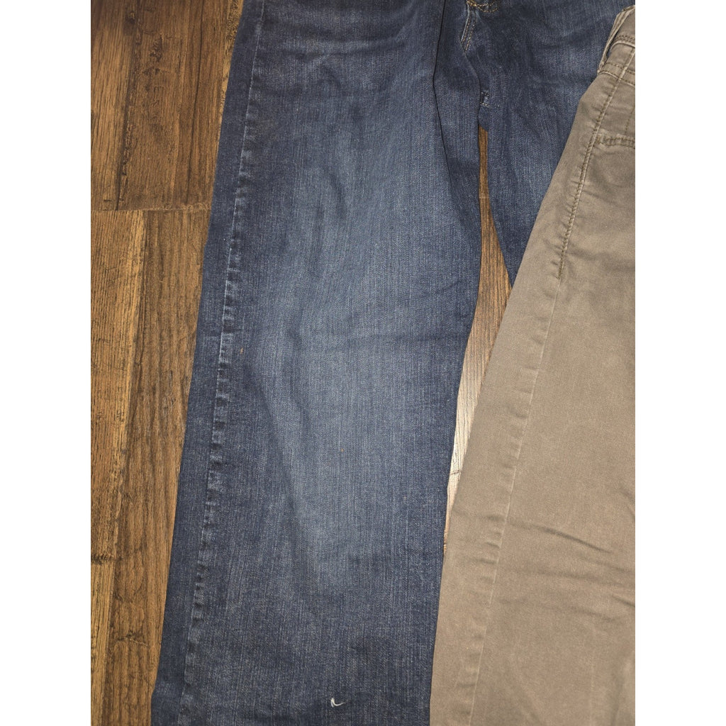 Lot of 2 Wrangler Men’s Pants 34x30 - Relaxed Fit Jeans & Straight Twill Pants