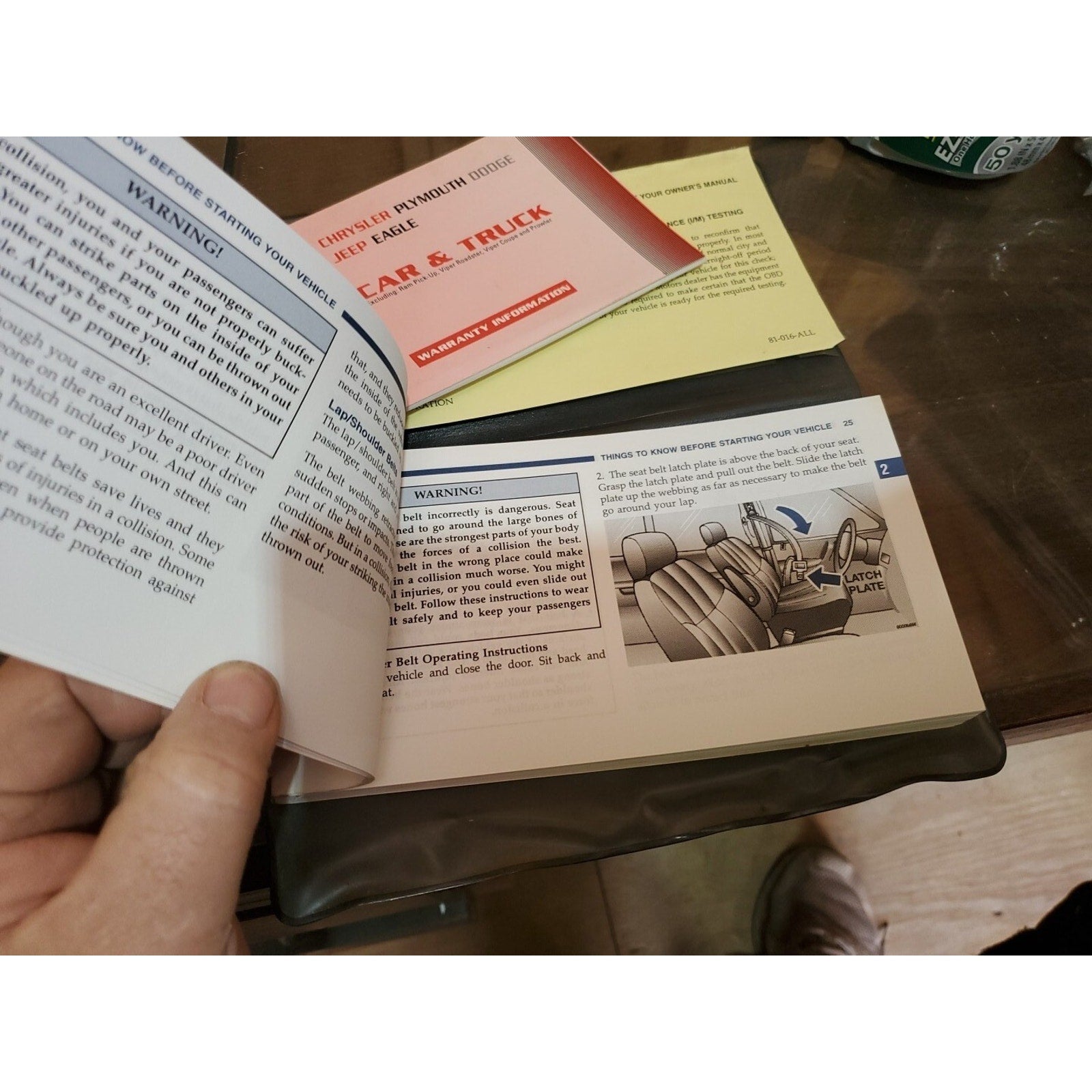 1998 Plymouth Voyager Owners Manual With Case OEM Free Shipping