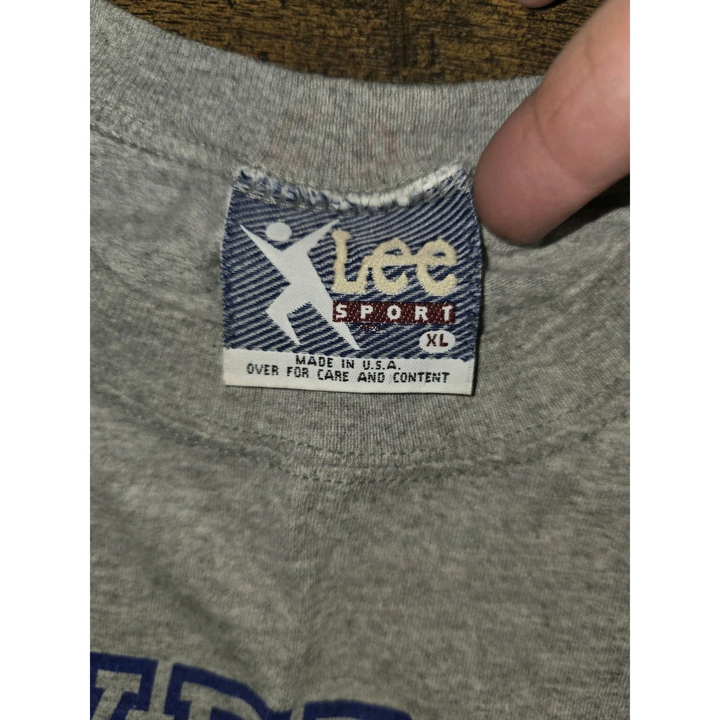Vtg Dallas Mavericks NBA Authentic Lee Sleeveless Shirt Men's Gray Sz XL USA