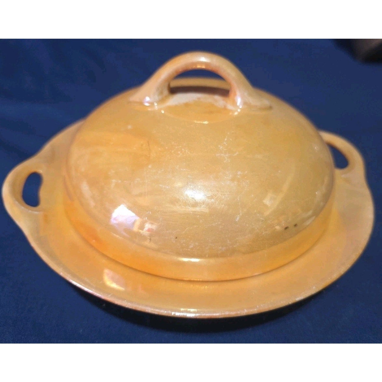 Vintage J&C Bavaria Covered Vegetable Serving Dish Hand Painted & Glazed