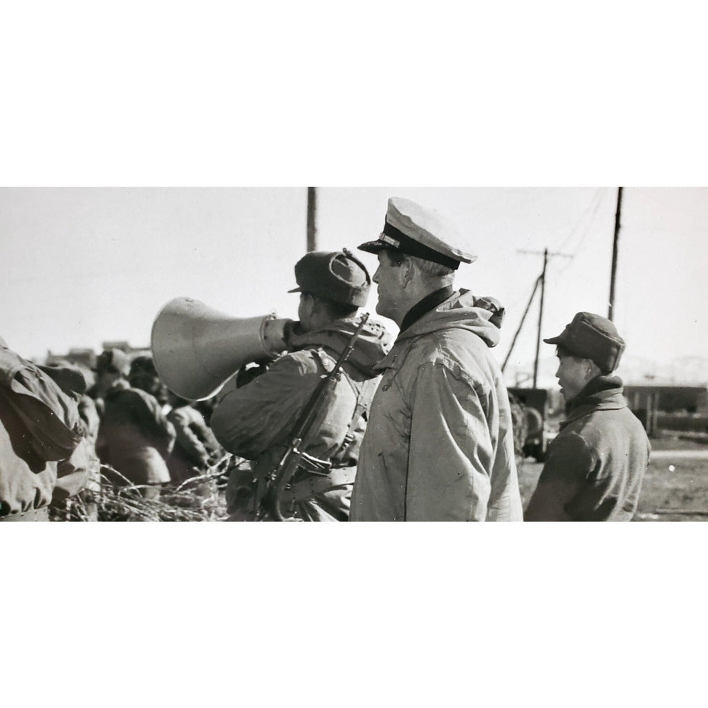 Original Vintage Rare 1950"s Photo Korean War POW Camp MP'S