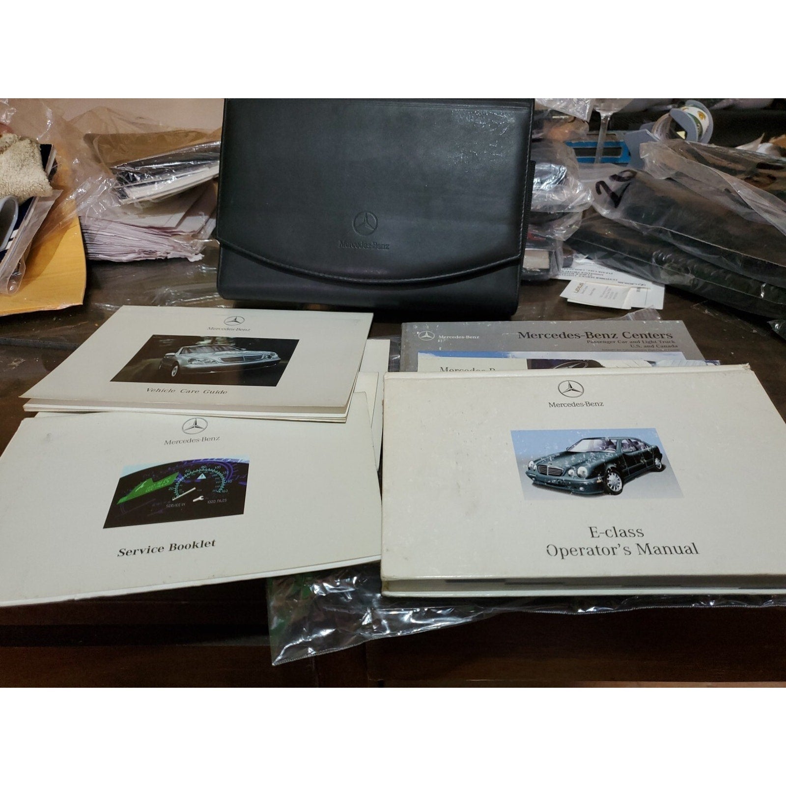 2001 E-Class Mercedes-Benz Owner's Manual Book Case Black GENUINE OEM All Books