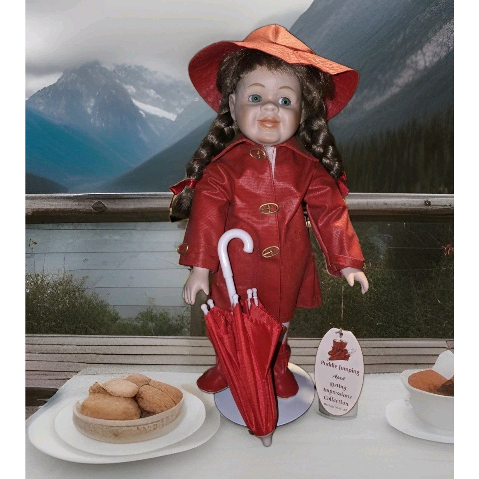 Vintage 1994 Heritage Mint Lasting Impressions Doll Collectible 16" Puddle Jump