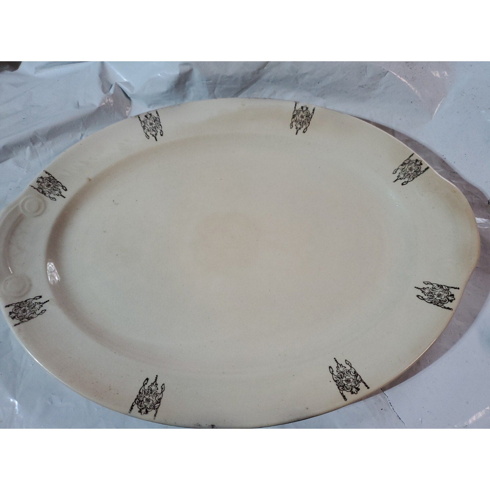 Taylor Smith & Taylor Creamer bowl & serving platter 13"