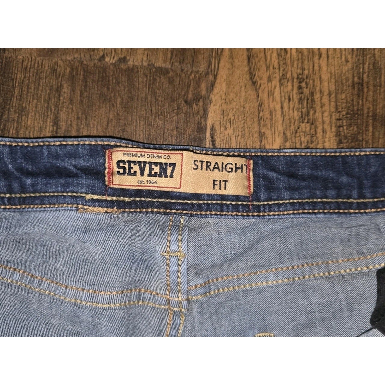 Seven7 Premium Denim Co. Men's Straight Fit Jeans - 34x30