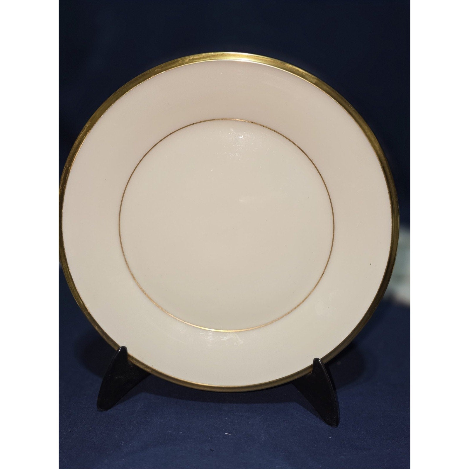 Lenox "Eternal" Gold Rimmed Ivory 8 1/8" Salad/Dessert Plate