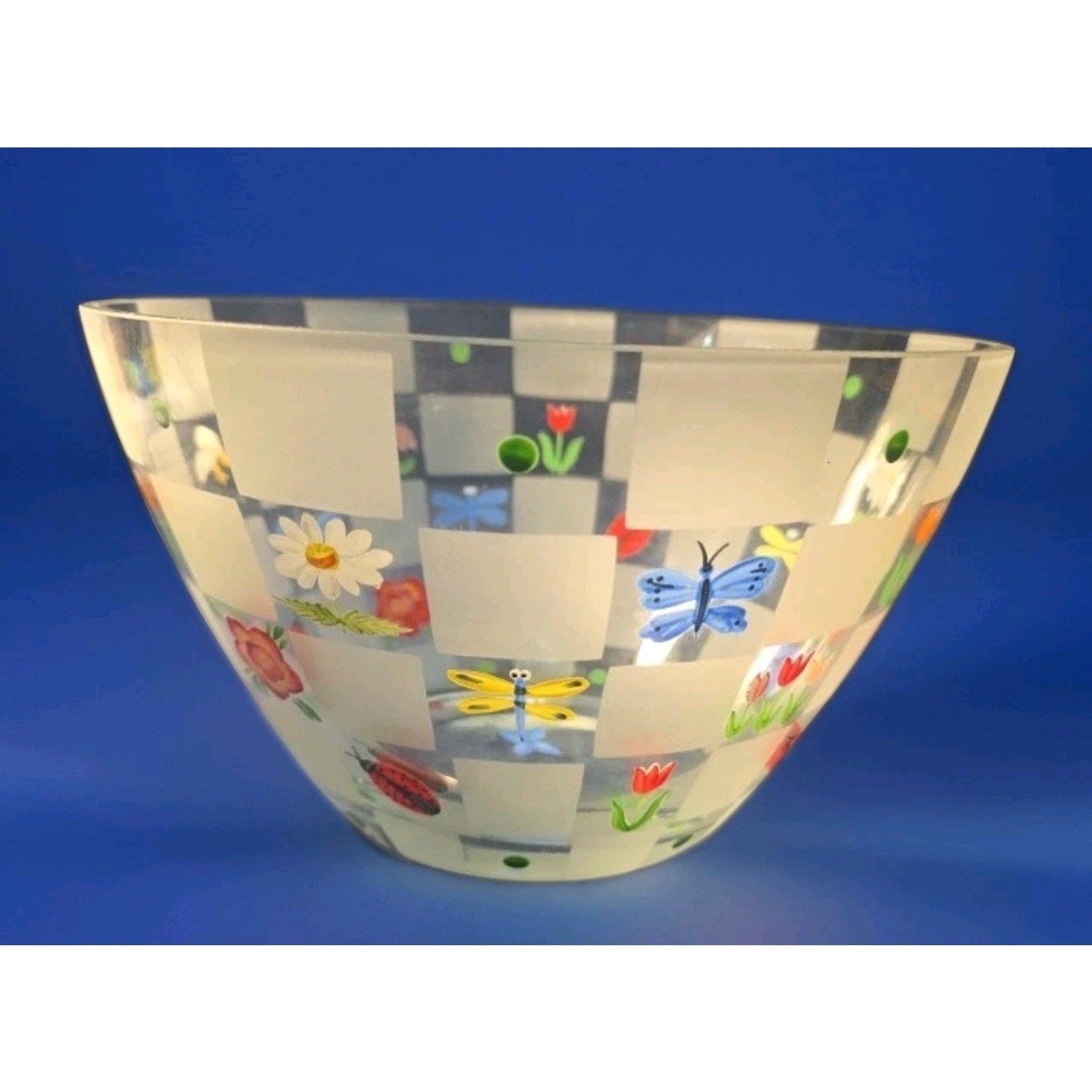 Lenox NATURE'S SPLENDOR PKP 9” Large Glass Salad/Fruit Bowl