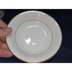 Set of 6 Vtg. Noritake 5930 China Fruit, Berry, Sauce Bowls - Gold