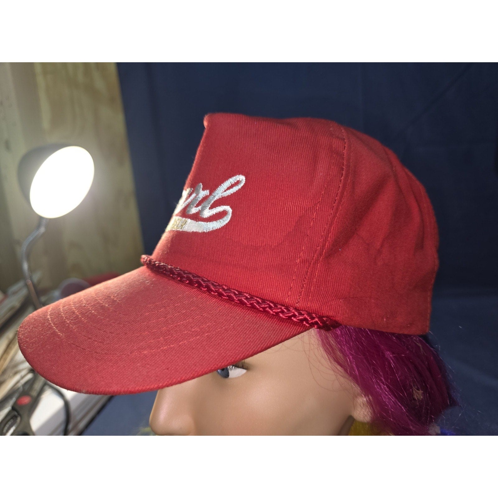 Vintage Pearl Lager Beer Red Rope Snapback Hat - KC Brand