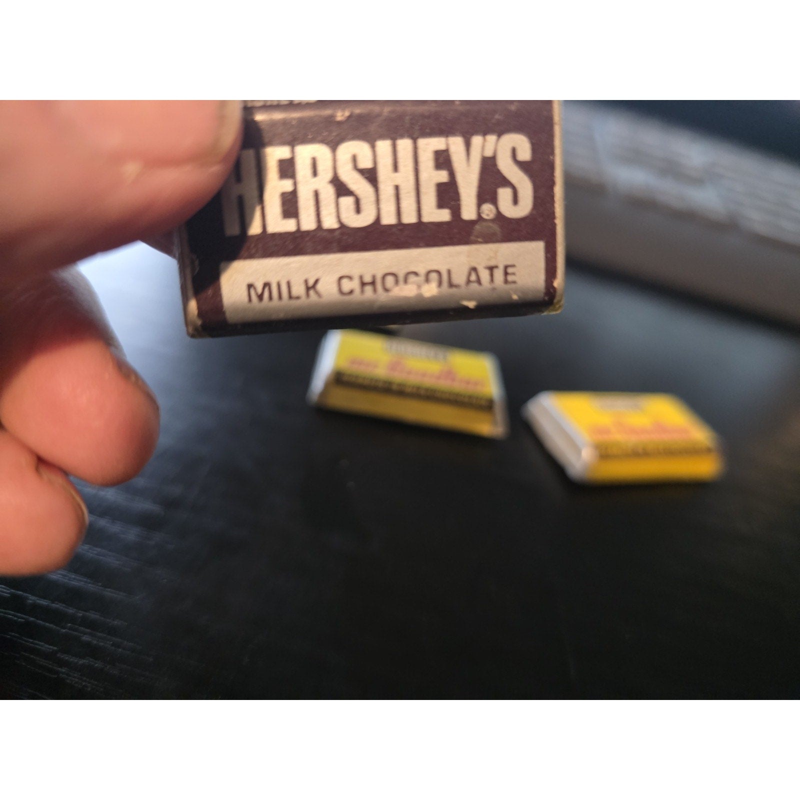 4 Vintage Candy Bars, 2 Hershey & 2 Hershey Mr Goodbars Refrigerator Magnets