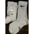 NIKE Kids Unisex Cushioned Crew Socks 3 Pairs White, YTH Shoe Size 10c-3y