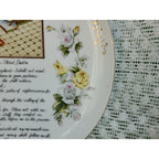 Vintage Ucagco Porcelain Twenty-Third Psalm wall plate 10 1/4” Christian Bible