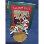 Hallmark Keepsake Ornament Carousel Horse “Snow” 1st In Series Christmas 1989