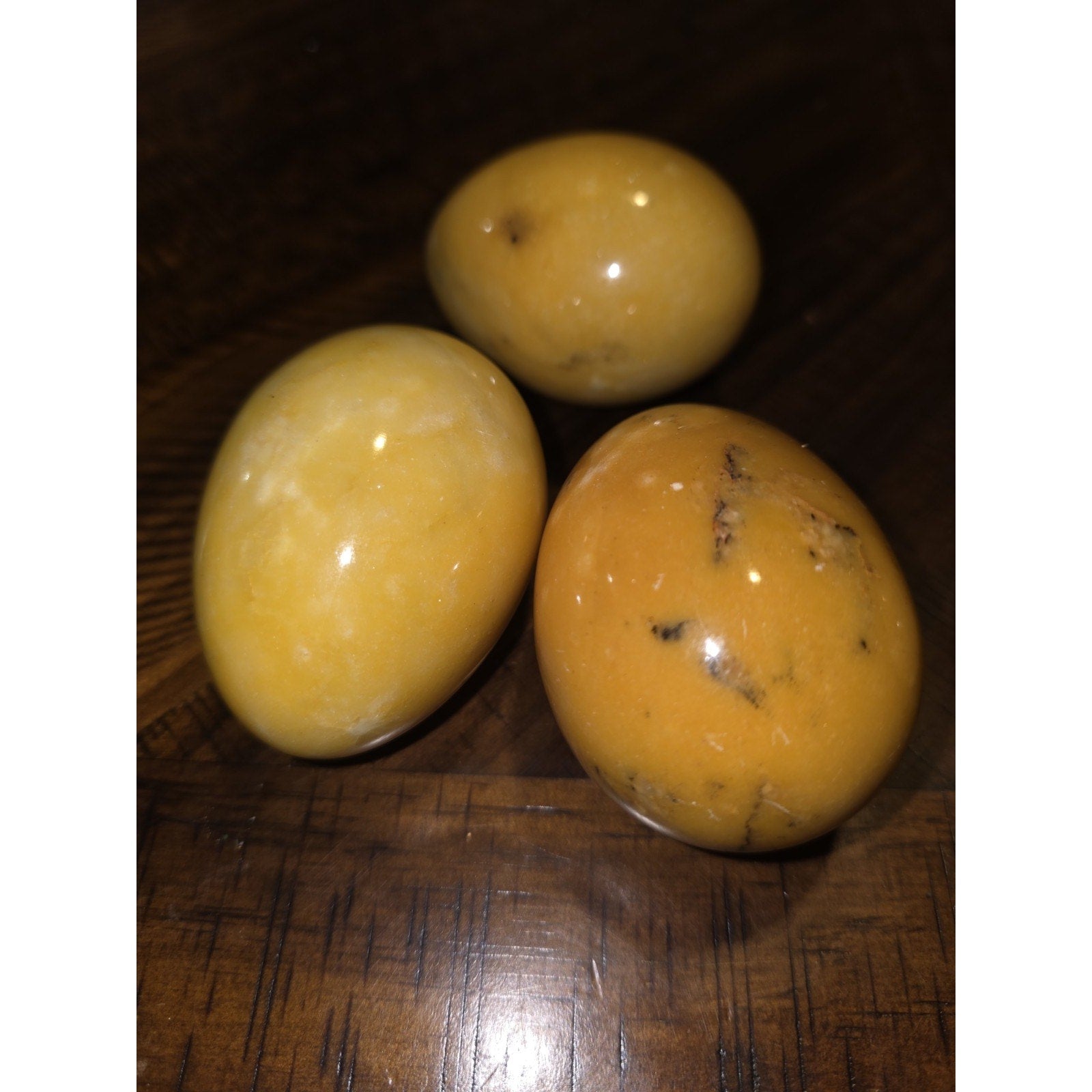 Lot of 4 Multicolor VINTAGE Alabaster / Marble Eggs, Gorgeous from Estate Sale!