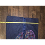 Vintage Bohemian Abstract Mid-Century Patchwork Kimono Style Jacket Coat XL