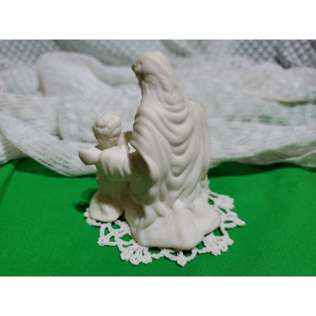 Porcelain Jesus Childs Prayer Figurine Kneeling Vintage