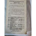 FREUD Dictionary of Psycho-Analysis vintage 1958 edited by Nandir Fodor & Gaynor