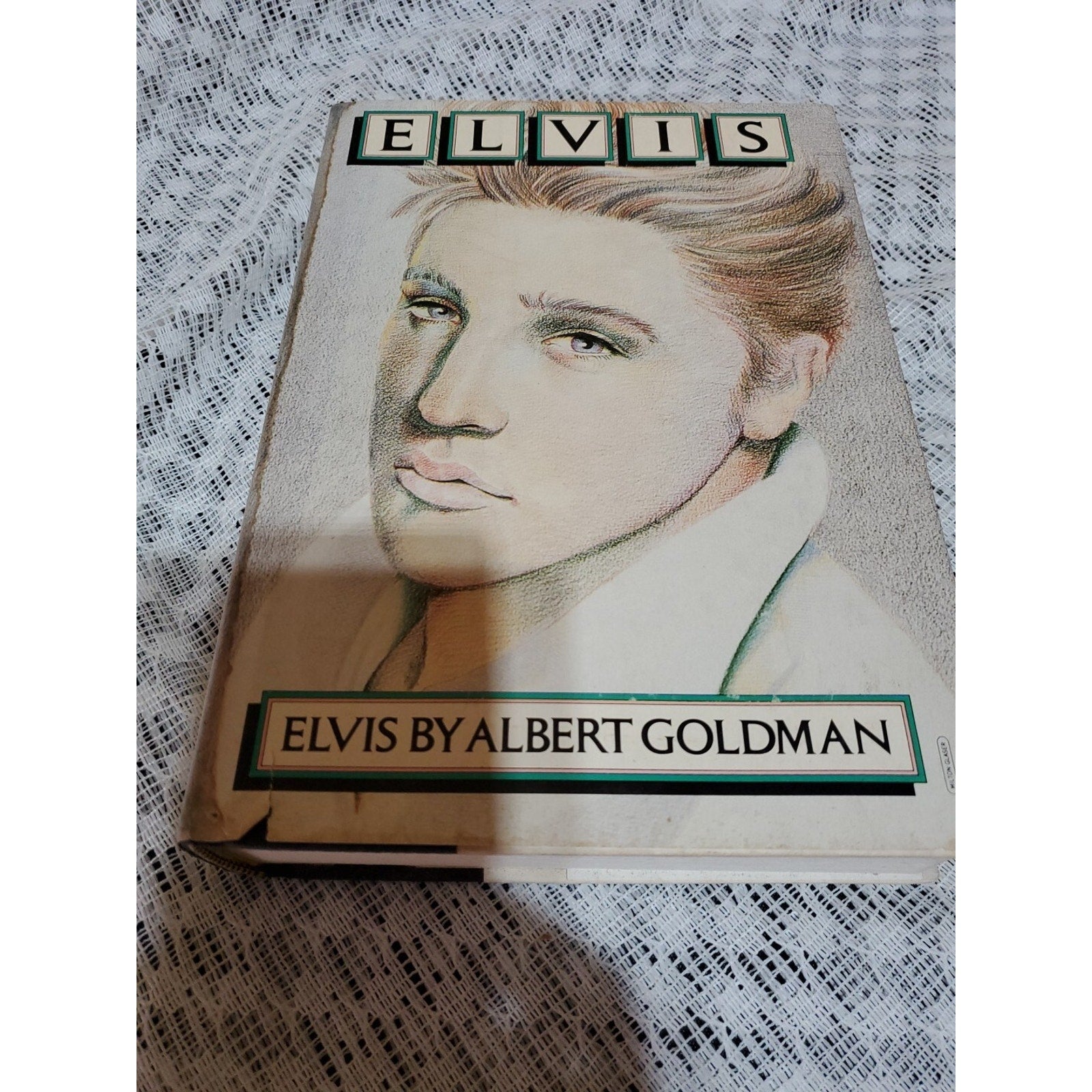Vintage Elvis Presley Hardcover Book Biography Albert Goldman 1981 The King