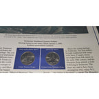 Tennessee Uncirculated Quarters Stamps Collection Card The Volunteer State 1796