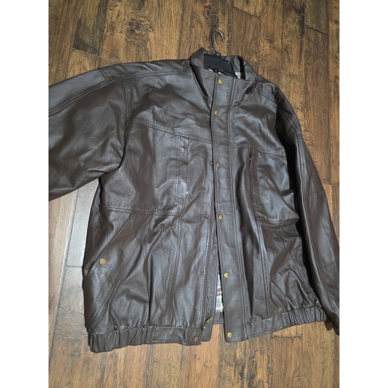 Mens Real leather Riding jacket 2 XL Harbor Bay
