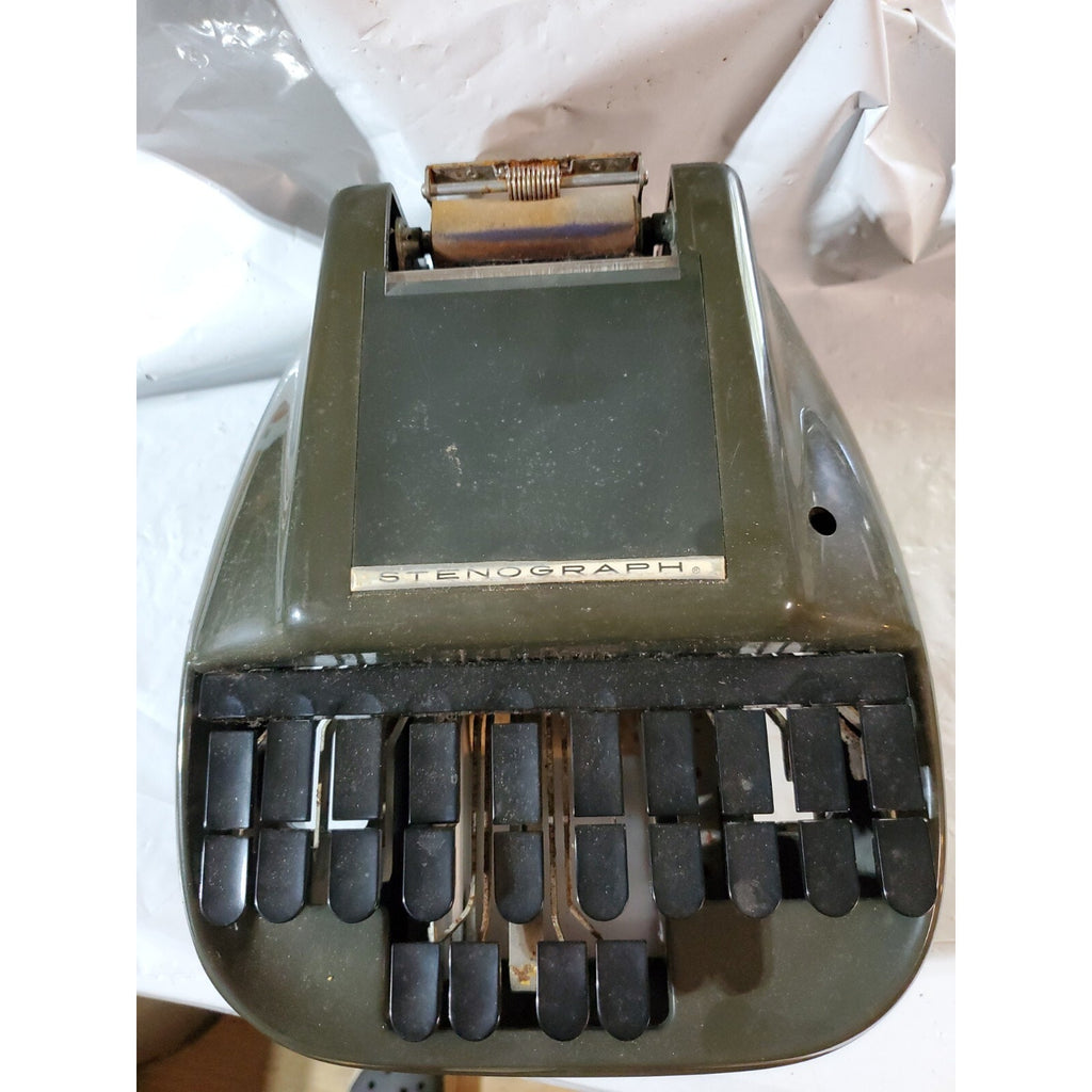 Vintage Stenograph Reporter Model paper tray, parts piece