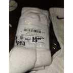 NIKE Kids Unisex Cushioned Crew Socks 3 Pairs White, YTH Shoe Size 10c-3y