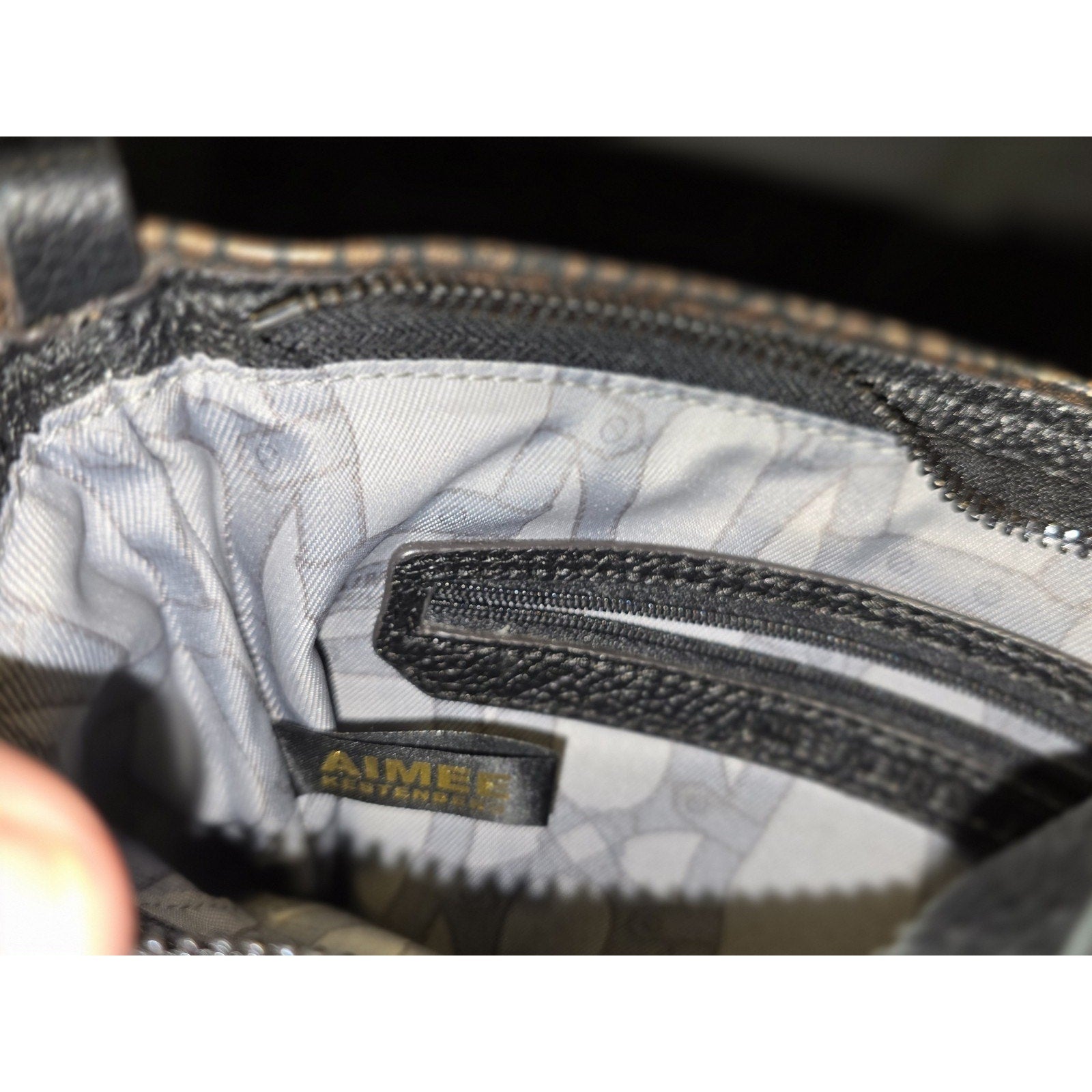 Aimee Kestenberg Tamitha Leather Crossbody Bag - Bronze Python Metallic - A2823