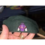 Vtg Churchill Downs Hat Green Suede Brim Snapback Kentucky Derby Horse Racing
