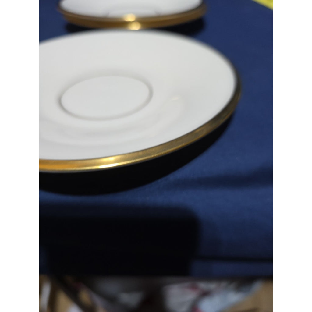 1 Lenox Eternal Cup Saucer – Ivory Gold Trim – Made in USA | Multiple Available