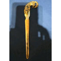 Vintage Brass Fox / English Country Style Letter Opener Desk Accessory 8"