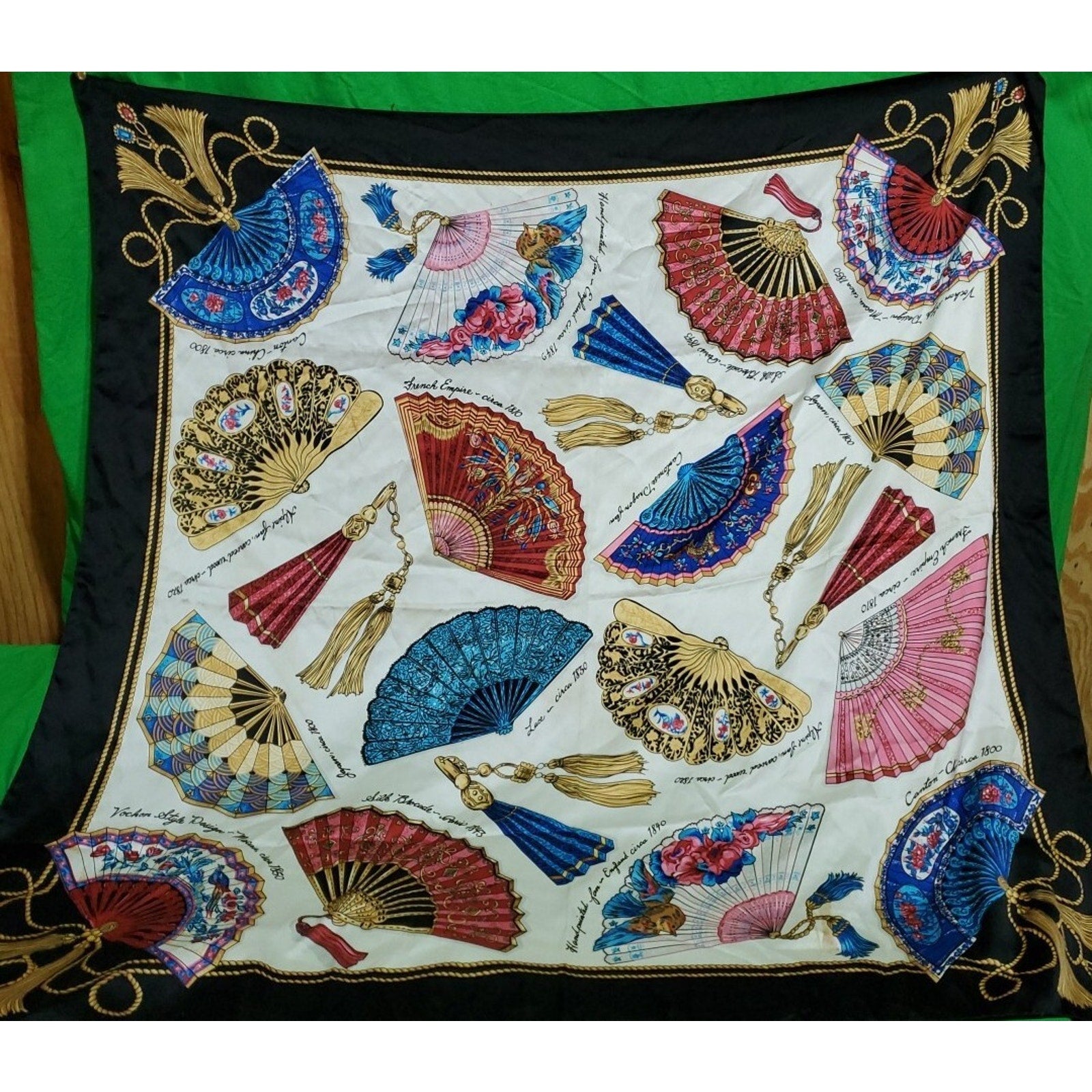 Vintage Avon Scarf Italy Fans From Around The World 35x34