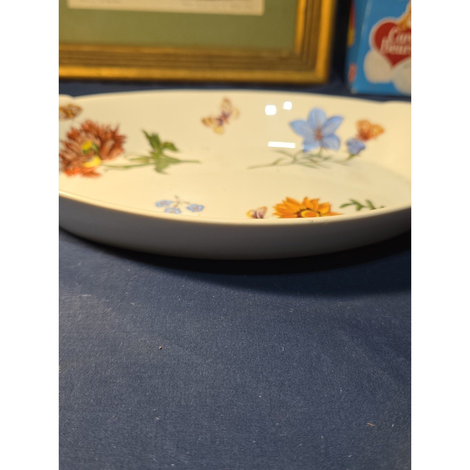 BIA Cordon Bleu Serving Dishes -Oval Au Gratin -Floral Pattern -13”x7.5"